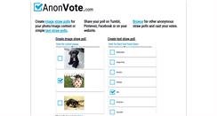 Desktop Screenshot of anonvote.com